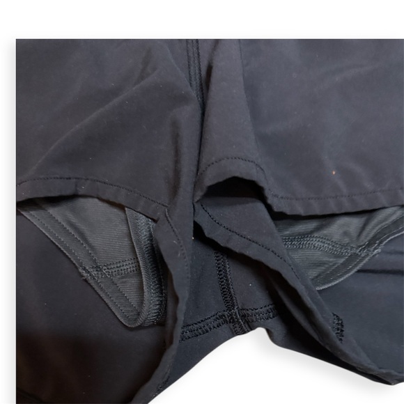 Lululemon Run: Speed Up Short 2.5" Size 8 Black With Inner Brief Back Zip - Picture 10 of 13